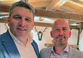 Dr. Stefan Vlaho und Martin Unterstaller bei der Amtsübergabe